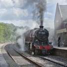ex-LMS 8F 8624 at Consall.