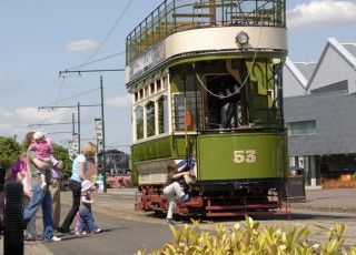 Summerlee_-_Tram_in_the_spring_sun.jpg