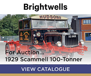Brightwells - for auction: 1929 Scammell 100 Tonner. Bidding Monday 17th August, closes Tuesday 18th August.